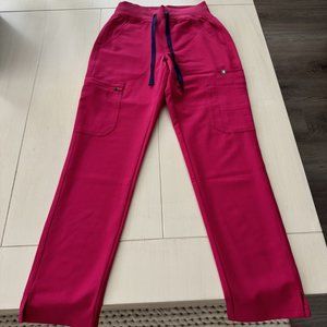 Figs Ultra Rose Yola High Waisted 2.0 - Petite Skinny Scrub Pants - XXSP